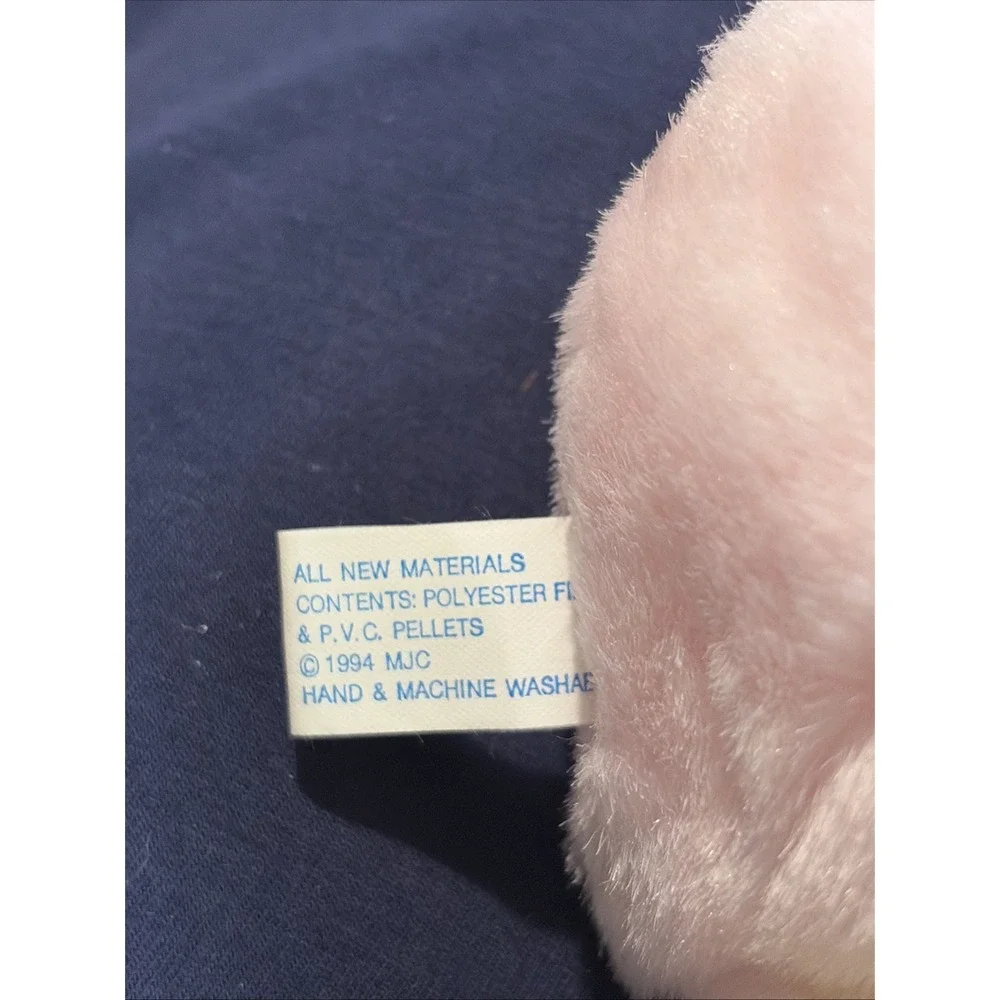 VINTAGE Swibco 1998 Puffkins Chirps Pink Chick Plush Toy w/ TAG Stuffed Animal